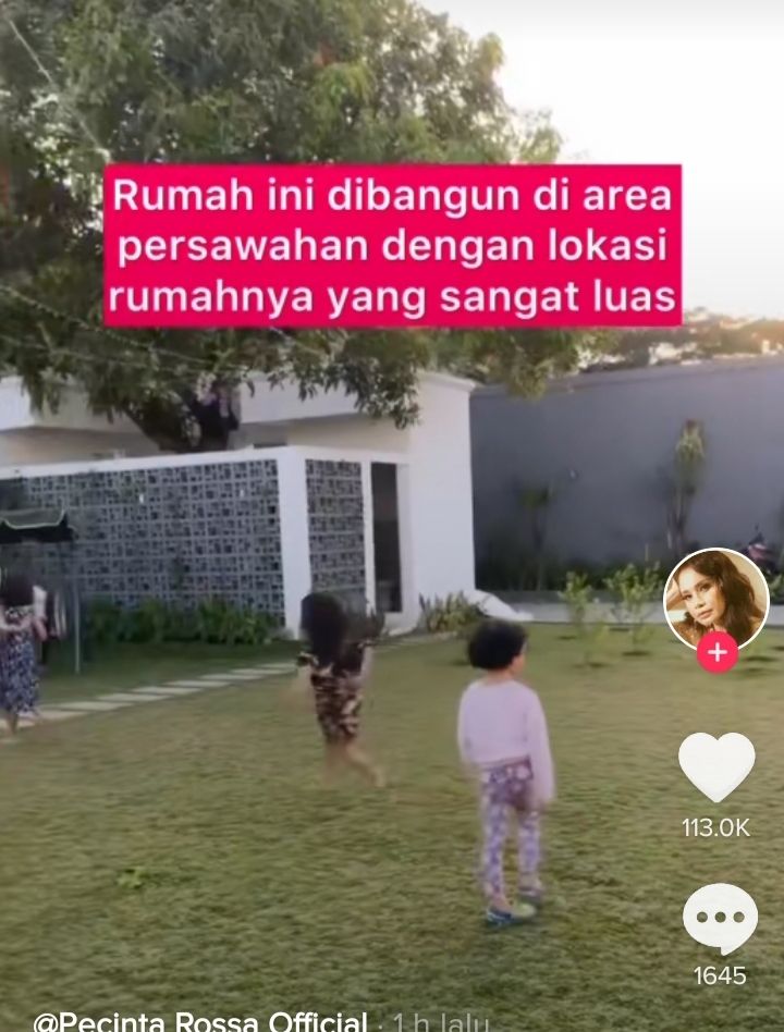 Potret Rumah Orangtua Rossa. (TikTok/pecintarossa96)