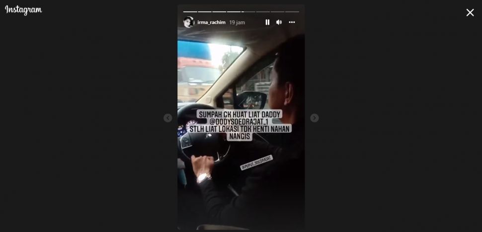 Momen Doddy Sudrajat Tabur Bunga di Tol [Instagram]