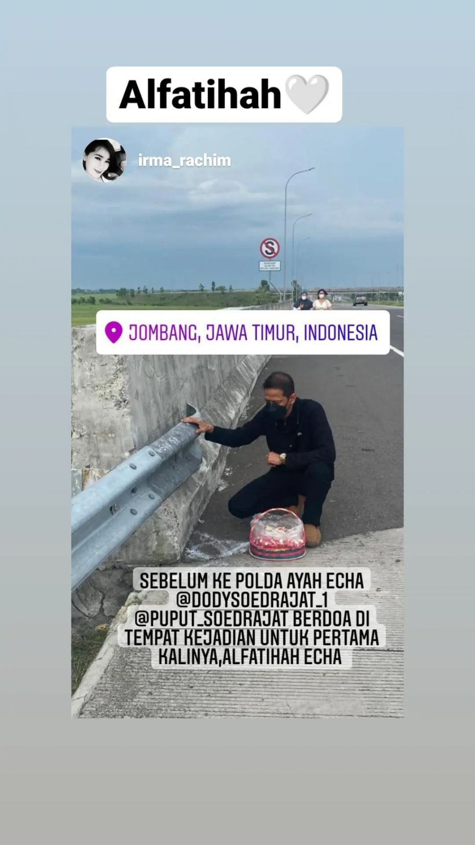 Momen Doddy Sudrajat Tabur Bunga di Tol [Instagram]