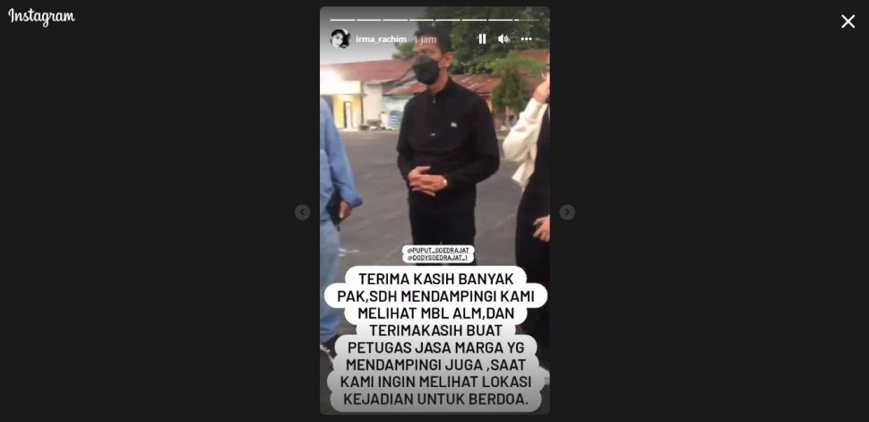 Momen Doddy Sudrajat Tabur Bunga di Tol [Instagram]