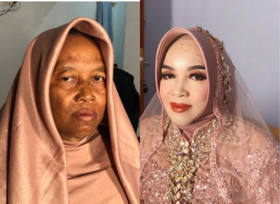 Before after makeup emak-emak (tiktok.com/@thristtian09)
