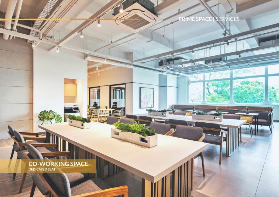Coworkin space area terbuka. (Dok. Prime Space)