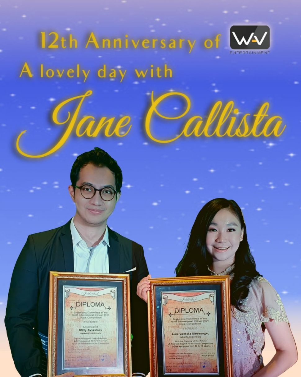 Jane Callista bersama Willy Aviantara selaku penggagas, konseptor, dan produser dari konser tunggal Jane Callista. [dokumentasi pribadi]