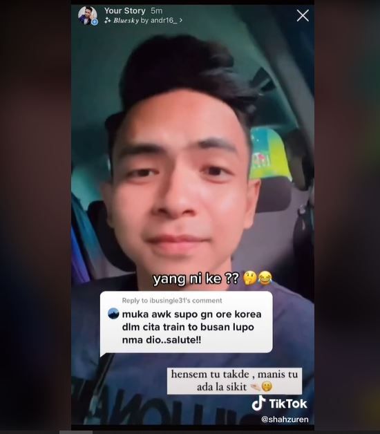 Viral Pria Malaysia Disebut Kembaran Gong Yoo (tiktok.com/@shahzuren)