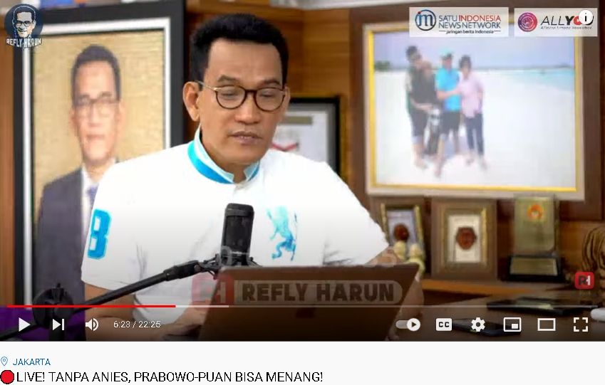 Refly Harun bicara soal presidential threshold (youtube)