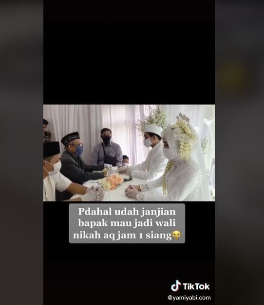 Viral Kisah Wanita Gelar Pernikahan setelah Pemakaman Ayah (tiktok.com/@yamiyabi.com)