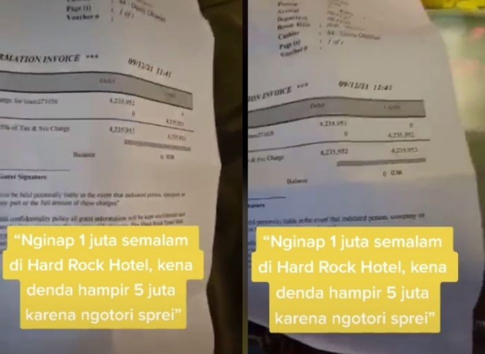 Nginep di hotel denda 5 juta (tiktok.com/@annadevana8)