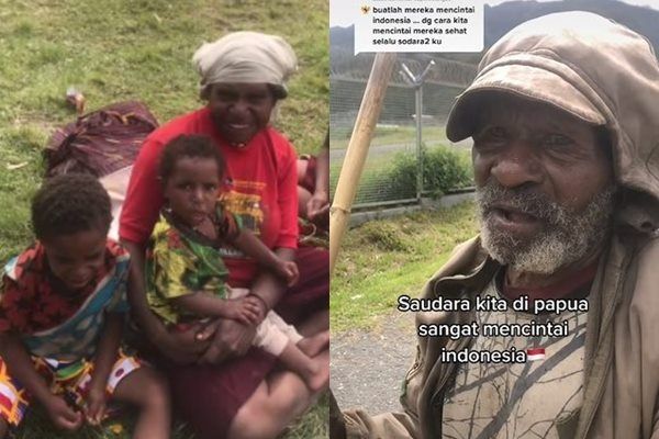 Viral Brimob yang Hobi Bantu Warga Papua Bikin Terharu. (TikTok)