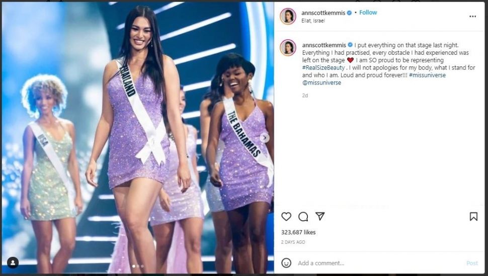 Miss Universe Thailand Anchilee Scott-Kemmis (instagram.com/annscottkemmis)