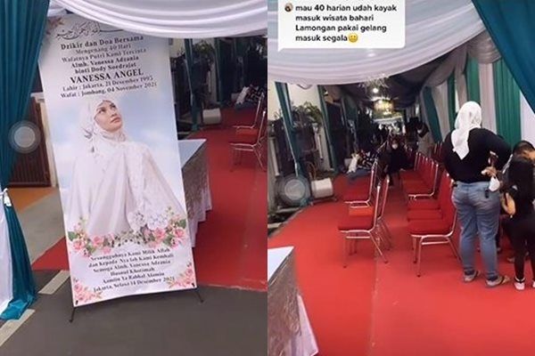 Viral 40 Harian Vanessa Angel di Rumah Nenek Disorot. (TikTok)