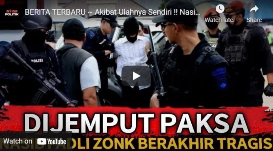 CEK FAKTA Fadli Zon Ditangkap Aparat Bersenjata Gegara Ulahnya Sendiri. (YouTube/RODA POLITIK)