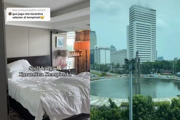 Viral Cewek Karantina di Hotel Habis Rp 59 Juta Tuai Pujian. (TikTok)