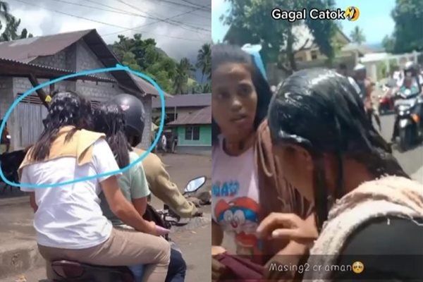 Viral Rambut Muda-mudi Ini Disorot Setelah Nyalon Lalu Diguncang Gempa. (TikTok)