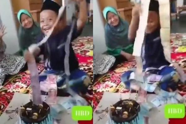 Viral Bocil Ultah Dapat Kue 'Free Fire' Jadi Sorotan. (TikTok)