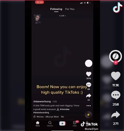 Fitur baru TikTok, meningkatkan kualitas video. [TikTok]