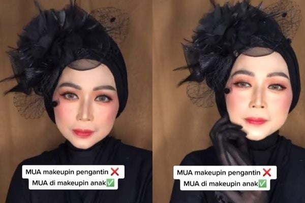 Viral MUA Dirias Anak Sendiri, Hasil Make Up Disorot. (TikTok)