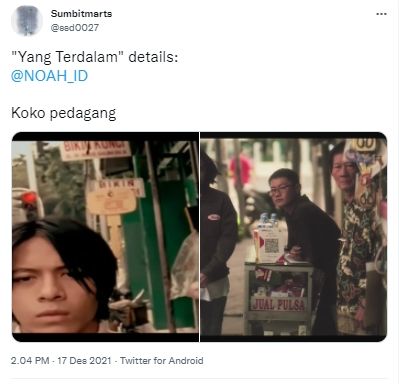 Video klip Yang Terdalam (twitter.com)