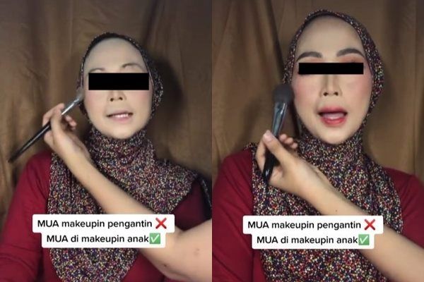 Viral MUA Dirias Anak Sendiri, Hasil Make Up Disorot. (TikTok)