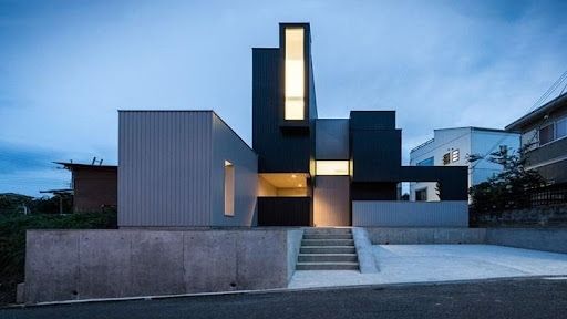 Rumah Industrial Minimalis. (Pinterest)