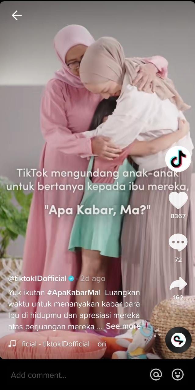 Video Kampanye #ApaKabarMa (TikTok)