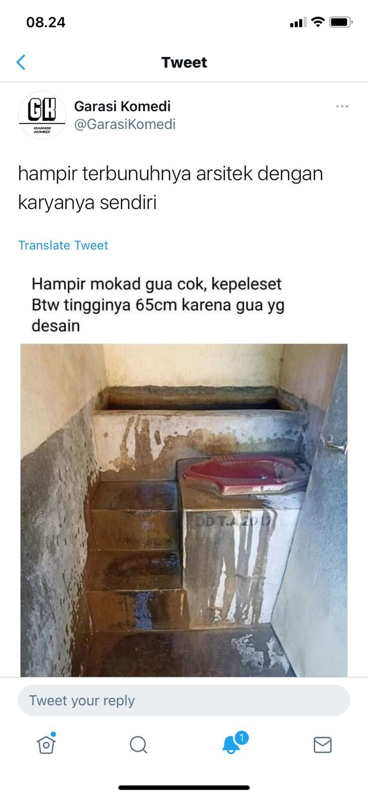 Desain toilet ini bikin warganet melongo, berasa naik panggung