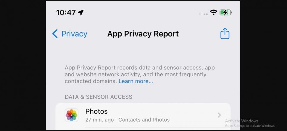 App Privacy Report. [The Verge]