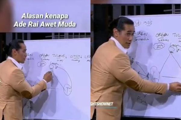 Video Viral Ade Rai Jelaskan Rahasia Dirinya Awet Muda Sampai Jadi Trending Topic. (Twitter/@ohmybeautybank)