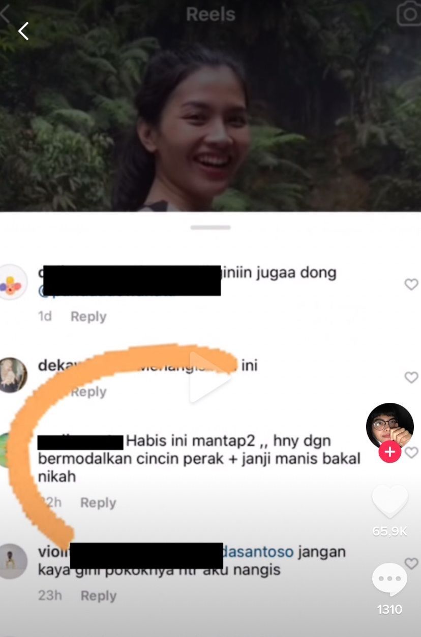 Komentar menohok warganet (TikTok/middlekiddos)