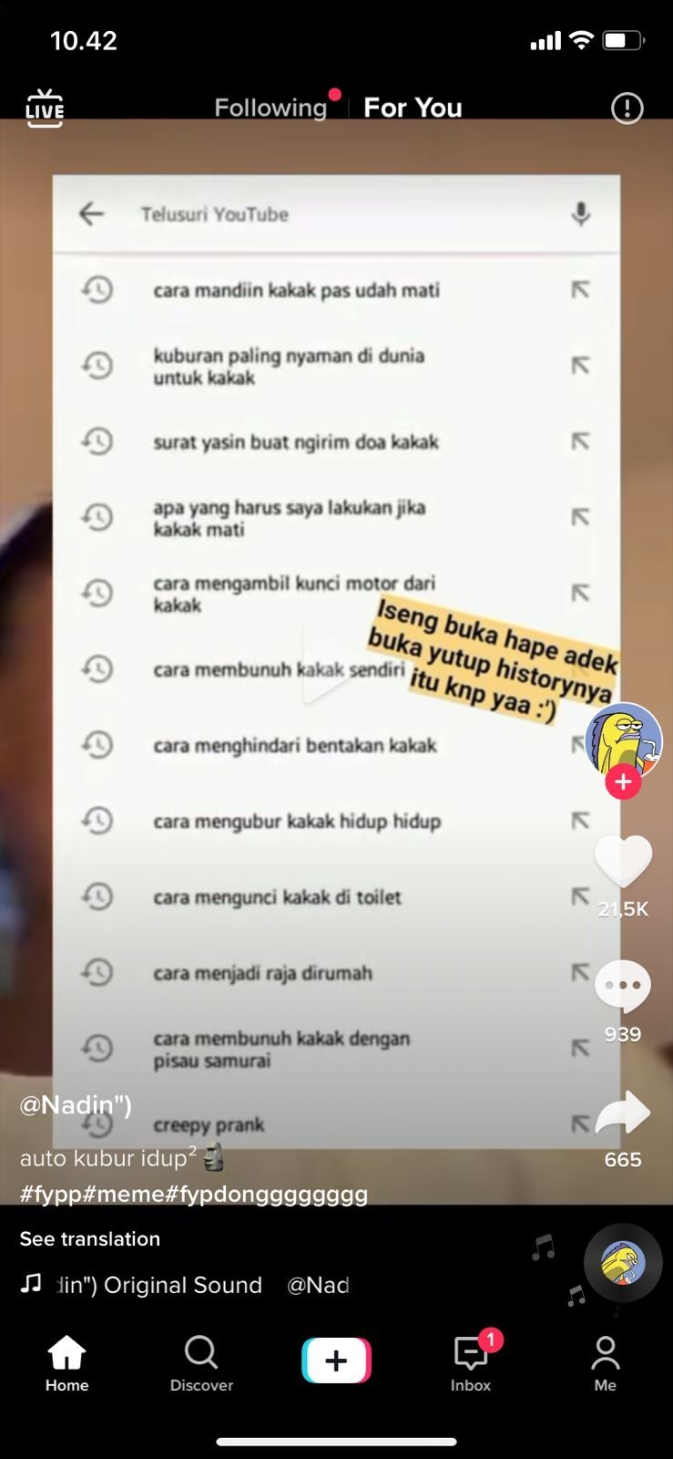 History Youtube bikin syok (TikTok/nanad_chan).