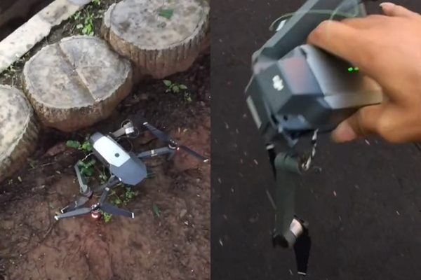 Viral Cowok Ini Nyesek di Atas Genteng Lihat Drone Tabrak Layangan. (TikTok)