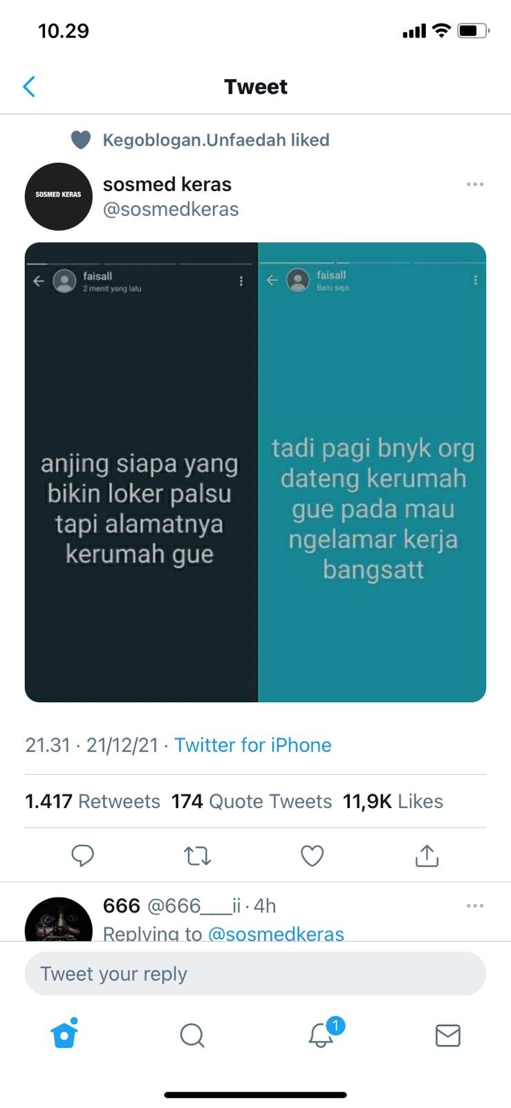 Rumah pria ini dijadikan alamat loker palsu (Twitter/sosmedkeras)