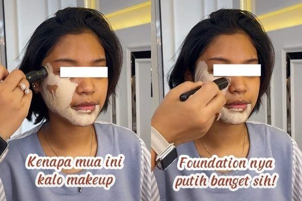 Viral MUA Kerap Dicibir Gegara Foundation. (TikTok)