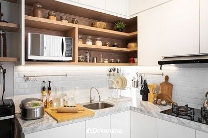 Ide Desain Kitchen Set Letter L. (Dekoruma)