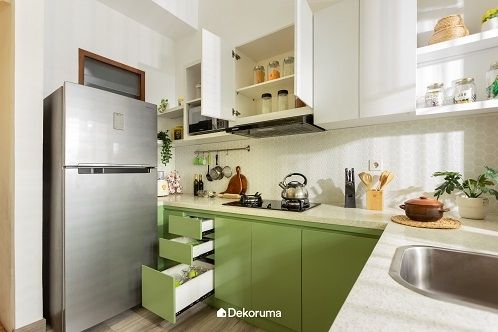 Ide Desain Kitchen Set Letter L. (Dekoruma)