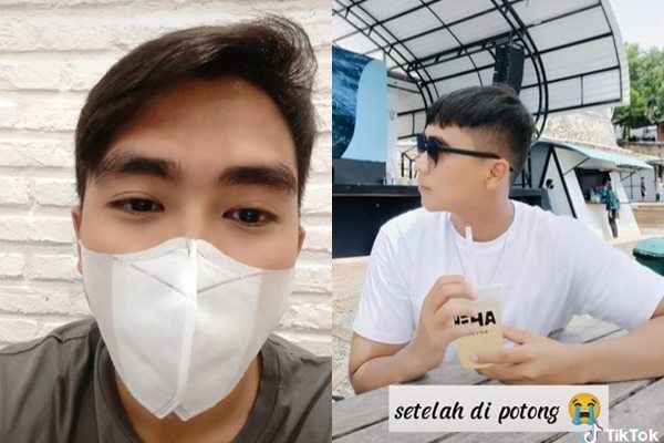 Viral Cowok Nangis Mau Potong Rambut Mirip Fadli Tapi Jadinya Kayak Doddy Sudrajat. (TikTok)