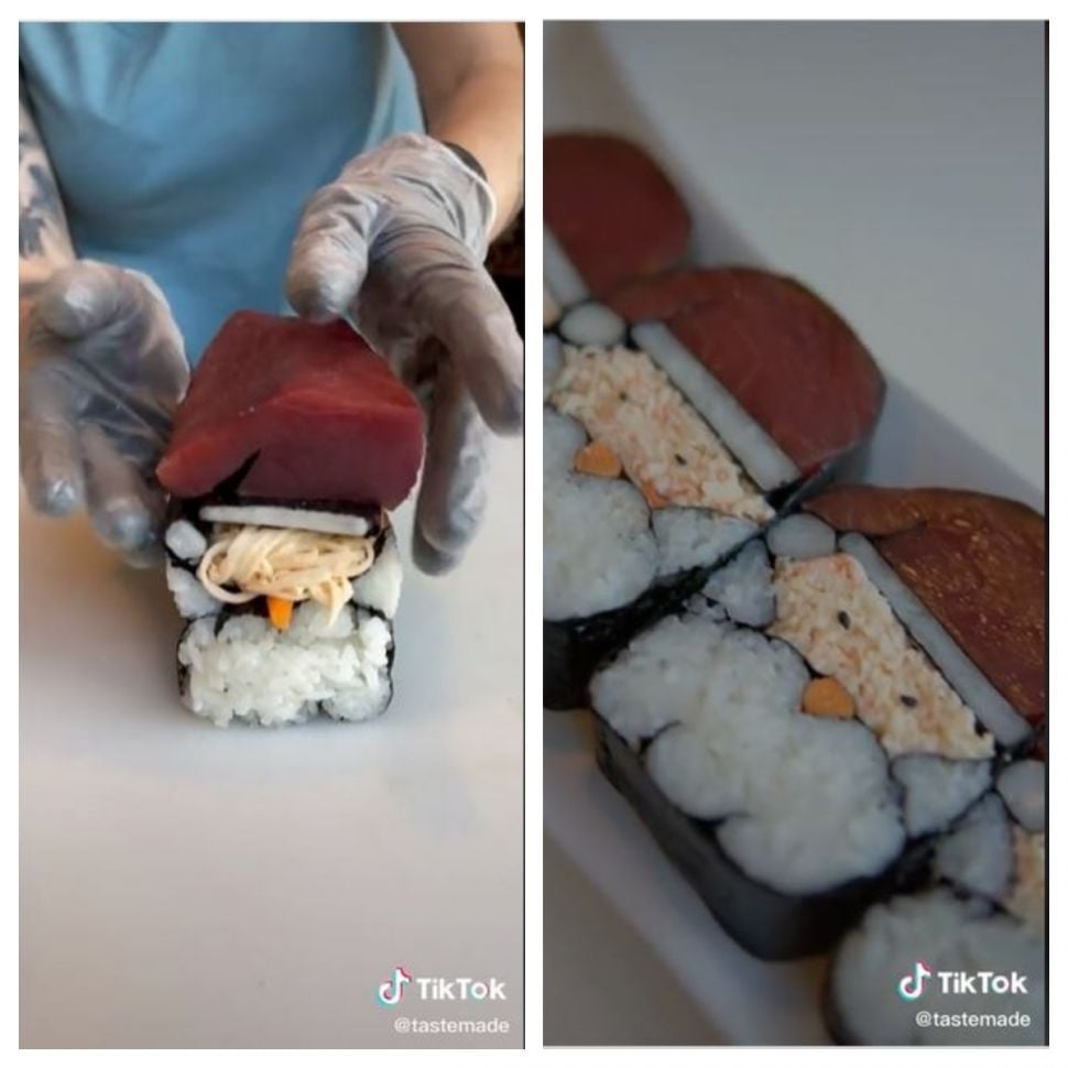 Sushi Santa Claus (TikTok @tastemade)