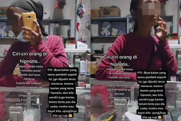 Viral Penjual Pulsa Didatangi Pembeli Diduga Terhipnotis, Publik Merasakan Kejanggalan Ini (TikTok)