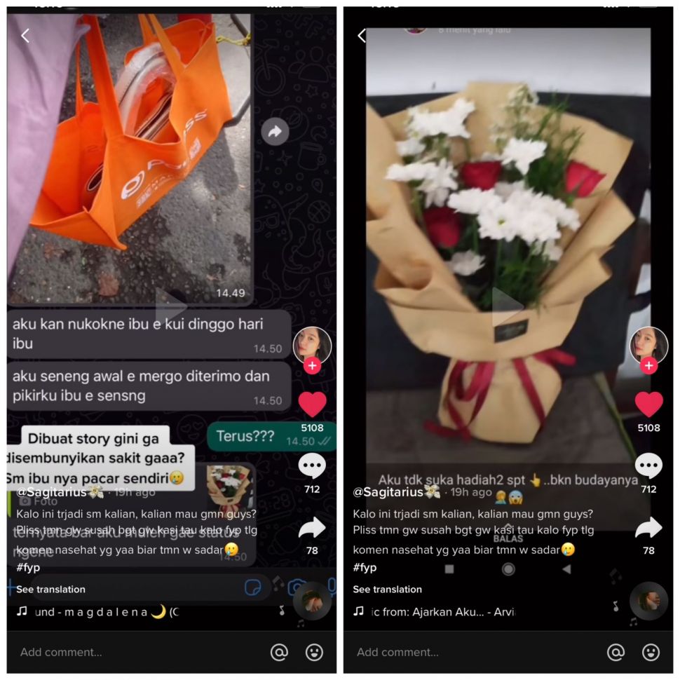 Beri hadiah ke calon mertua, malah dapat perlakuan begini (TikTok/noviinestya)