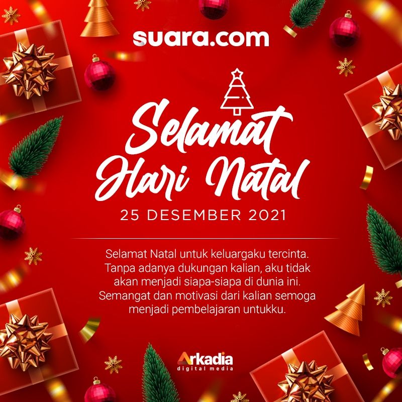 Kartu Ucapan Natal 2021 Bisa Download Gratis dari Suara.com, ucapan natal untuk keluarga (Suara.com)