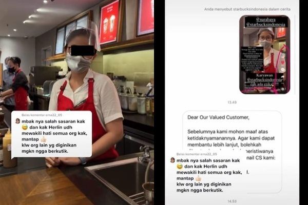 Viral Selebgram 'Barbie Aceh' Ini Tuai Kecaman Gegara Laporkan Barista. (TikTok/@herlinkenza02)