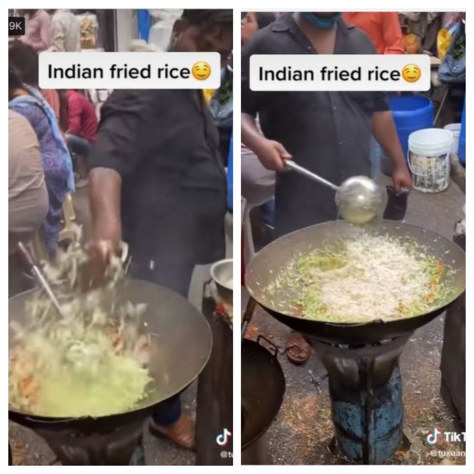 Nasi goreng India (TikTok @tuxuanxuan)