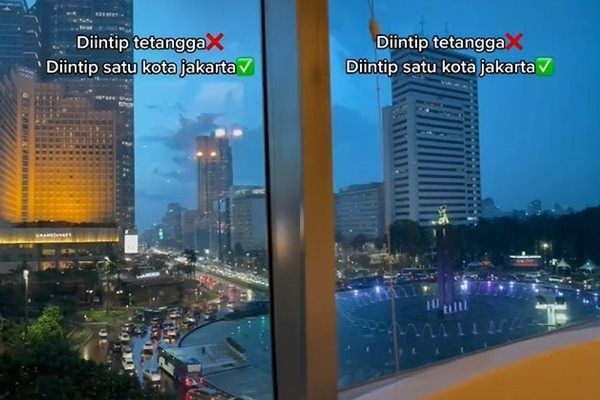 Viral Cowok Ini Ngaku Diintip Satu Kota Jakarta Saat Asyik Berendam di Bathtub. (TikTok)