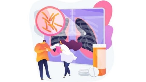 Ilustrasi konsep tuberkulosis (freepik.com/vectorjuice) 