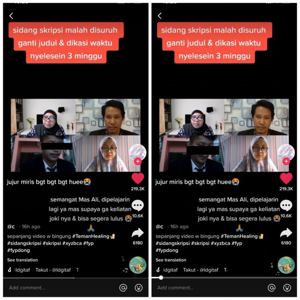 Mahasiswa ketahuan pakai joki (TikTok/hugepersonalityy)