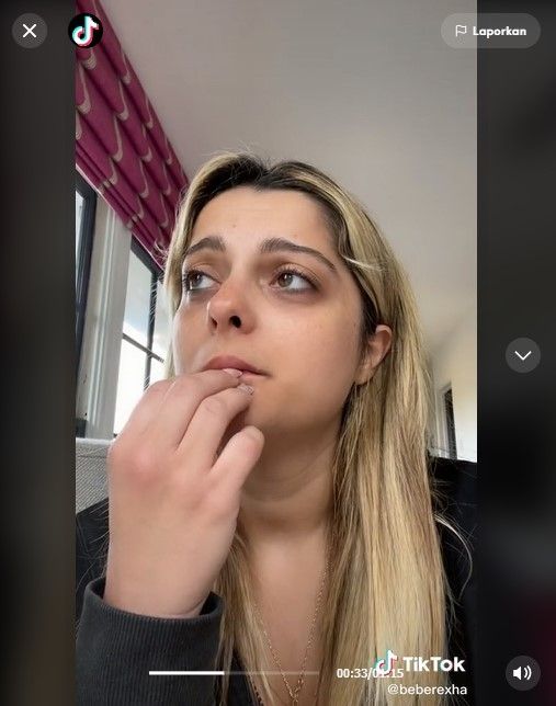 bebe Rexha sedang insecure (TikTok)