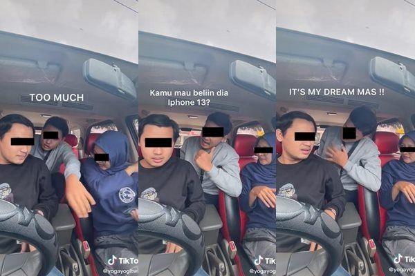 Viral Cowok Diamuk Teman Gegara Mau Belikan Pacar iPhone 13. (TikTok)