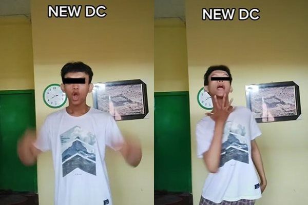 Viral Cowok Joget Gemulai Pakai Amukan Kinan di Layangan Putus. (TikTok)