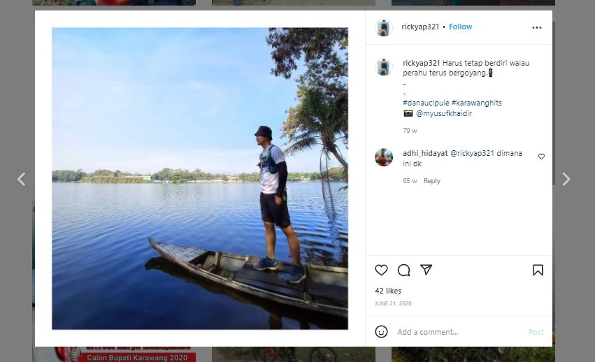 Danau Cipule di Karawang. (Instagram/@rickyap321)