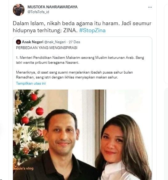 Cuitan Humas Partai Ummat (twitter.com/TofaTofa_id)