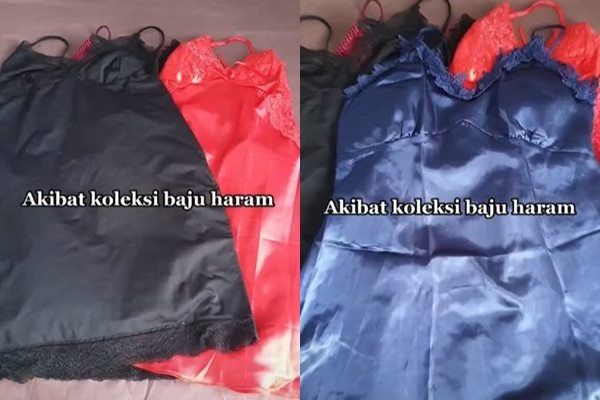 Viral Cewek Ungkap Efek Mengejutkan Koleksi Baju Haram. (TikTok)